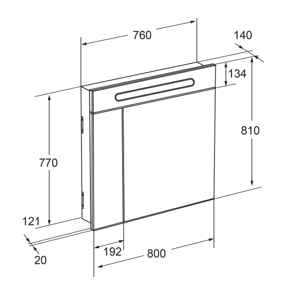 Зеркало-шкаф Roca Victoria Nord 80, 80*14*81 см, белый (Z.RU90.0.003.3) в Сочи и Адлере Зеркало-шкаф Roca Victoria Nord 80, 80*14*81 см, белый (Z.RU90.0.003.3) в Сочи и Адлере