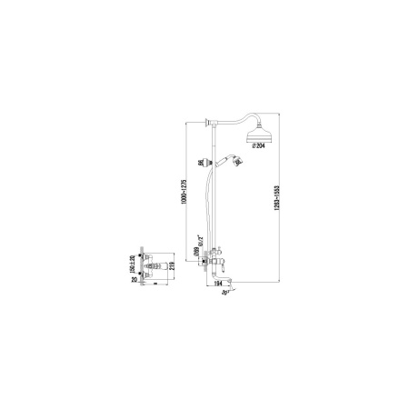 Душевая стойка Lemark Villa LM4862B в Сочи и Адлере
