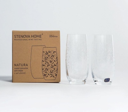 Набор стаканов Natura, МАТЕРИАЛ: Хрустальное стекло, ОБЪЕМ: 350 мл, В НАБОРЕ: 2 шт в Сочи и Адлере