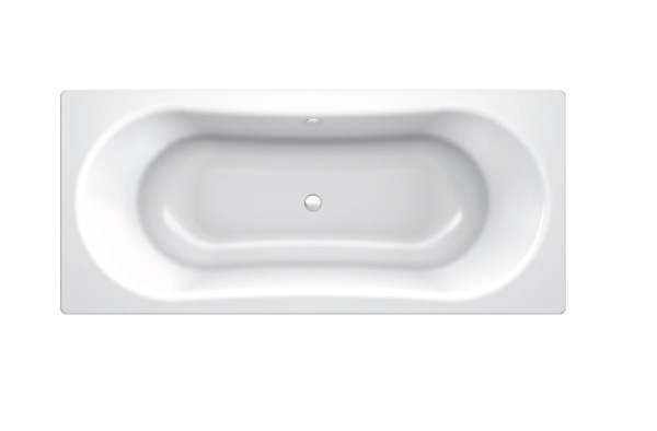 Ванна стальная BLB DUO COMFORT HG 180*80, белая, без отверстий для ручек, без ножек