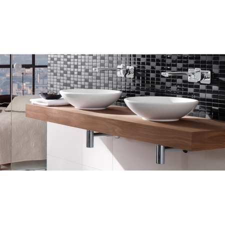 LOOP&FRIENDS PLUS | Раков.накл. 58.5х38см б/отв. бел.Альп.с кер.крыш.сл.,с кр. V&B в Сочи и Адлере