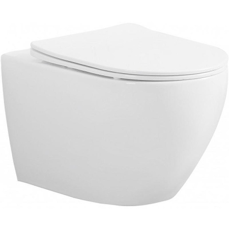 Унитаз подвесной ESBANO AZALEA (Матовый Белый) с сиденьем