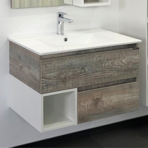 COMFORTY Тумба-умывальник "Турин-75" дуб бежевый с раковиной COMFORTY 75E COMFORTY Тумба-умывальник "Турин-75" дуб бежевый с раковиной COMFORTY 75E