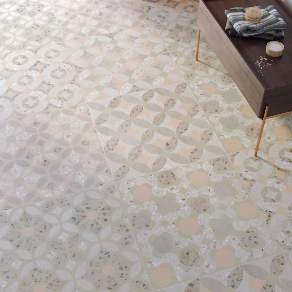 Керамогранит (декор) Beton-Terrazzo Декор Пэчворк Лаппато R9 Ректификат 60*60