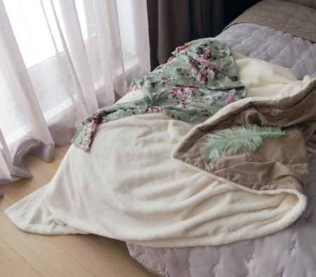 Плед меховой MILKY SHAKE, МАТЕРИАЛ: Искусственный мех, СОСТАВ: 100% хлопок, Мех-Полиэстер, РАЗМЕР: 140х200 см в Сочи и Адлере