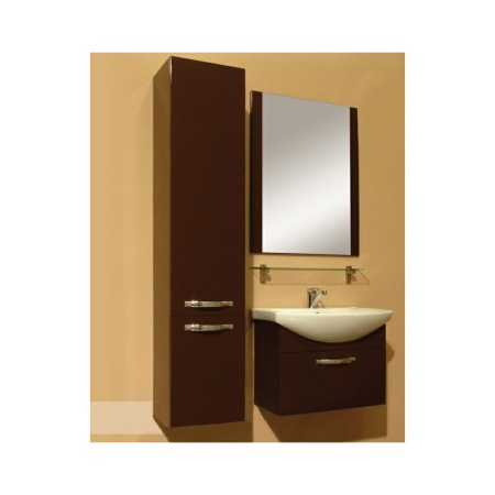 АРИЯ 65 тумба подвесная 1ящ темно-коричневая  (SMILE-65) в Сочи и Адлере