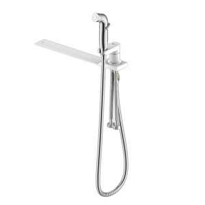 Смеситель Lemark Solo LM7170CW с гигиеническим душем, устанавливаемый на унитаз, хром/белый Смеситель Lemark Solo LM7170CW с гигиеническим душем, устанавливаемый на унитаз, хром/белый