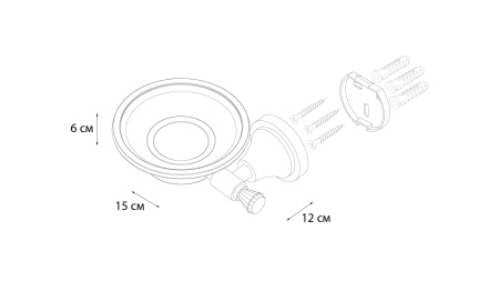 Мыльница стекло Sofita Crystal SF-35008 в Сочи и Адлере