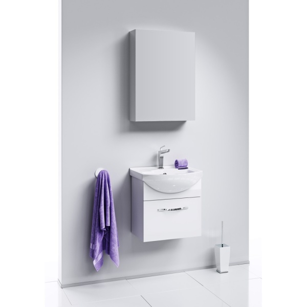 МС 50 Зеркальный шкаф универсальный левый/правый с одной дверью на петлях с плавным закрыванием (Ш50хВ70хГ15) в Сочи и Адлере МС 50 Зеркальный шкаф универсальный левый/правый с одной дверью на петлях с плавным закрыванием (Ш50хВ70хГ15) в Сочи и Адлере