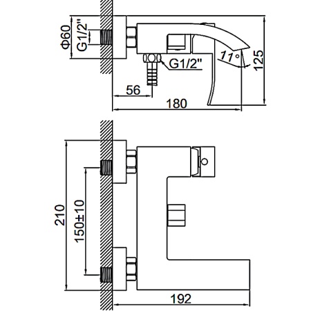 Смеситель для ванны Ledeme L73217 в Сочи и Адлере