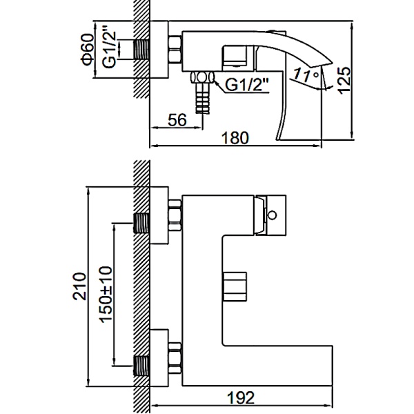 Смеситель для ванны Ledeme L73217 в Сочи и Адлере