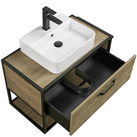 Тумба-умывальник Акватон Лофт Фабрик 80, дуб кантри (доп. выписать раковину Фабиа 80) в Сочи и Адлере