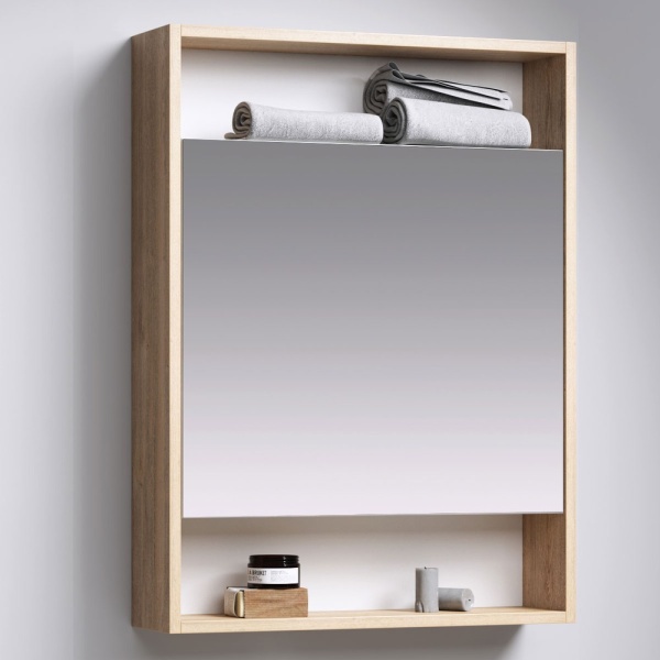 СИТИ 60 Шкаф-зеркало ДУБ БАЛТИЙСКИЙ левый/правый шкаф с одной дверью и двумя открытыми полками (Ш60хВ80хГ15) СИТИ 60 Шкаф-зеркало ДУБ БАЛТИЙСКИЙ левый/правый шкаф с одной дверью и двумя открытыми полками (Ш60хВ80хГ15)