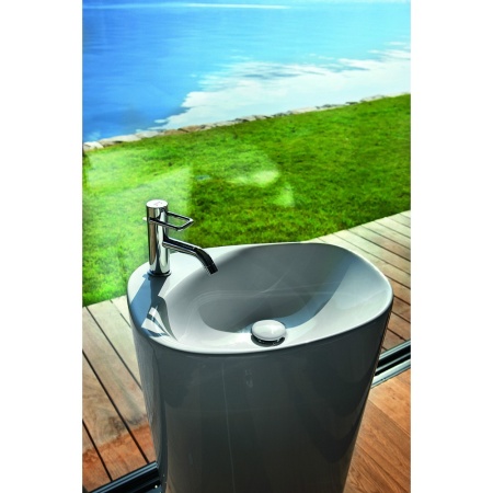 PALOMBA Свободностоящая раковина 52,5*43,5 см с отв. для смесителя, с креплением к стене в Сочи и Адлере