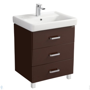 АМЕРИНА 70 М тумба темно-коричневая  3 ящика без раковиныТигода 70 АМЕРИНА 70 М тумба темно-коричневая  3 ящика без раковиныТигода 70