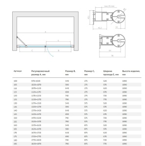 Дверь в душевой проем в Сочи и Адлере