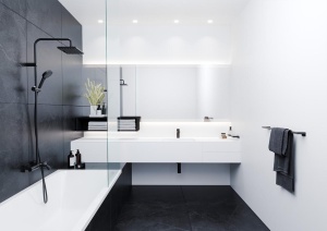 71561670 HG Смеситель для раковины Vernis Shape 100 со сливным гарнитуром, матовый черный  в Сочи и Адлере 71561670 HG Смеситель для раковины Vernis Shape 100 со сливным гарнитуром, матовый черный  в Сочи и Адлере